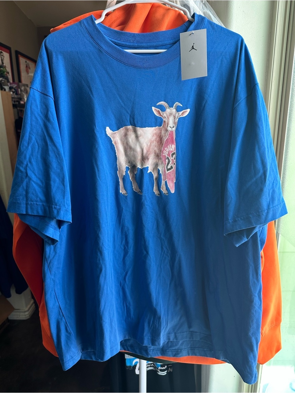 Jordan Blue Graphic Goat Short Sleeve Tee